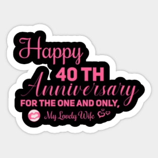 Hap40Th Anniversary For The One And Only My Lovely Sticker